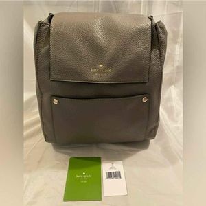 Kate Spade Desigber Hamilton Gray Backpack Satchel Shoulder Bag